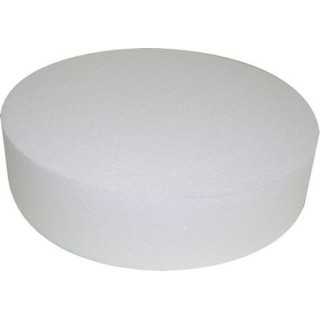 BASE DI POLISTIROLO PER TORTE ROTONDA Diametro  50 cm        H.  2,5 cm