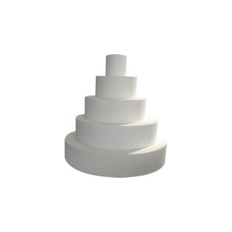 BASE DI POLISTIROLO PER TORTE ROTONDA Diametro  50 cm       H.  5 cm