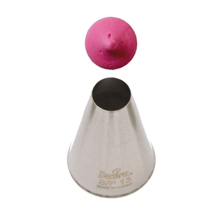 Beccuccio - Cornetto " LISCIO " per Sac à Poche N.13  - 1,3 cm-  1 pezzo - DECORA