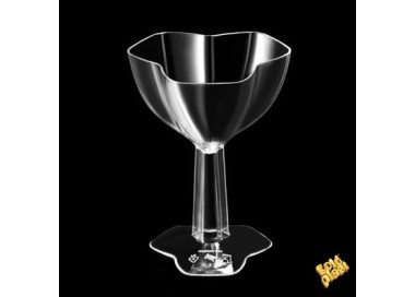 Finger Food Calice Triple PS -Trasparente-68cc- pz 12 Gold Plast