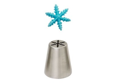 Beccuccio - Cornetto FIORE DIRETTO A FIOCCO DI NEVE  per Sac à Poche N.75 - 1 pezzo - DECORA