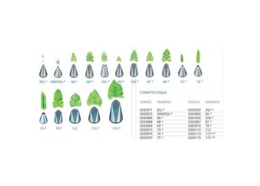 Beccuccio FOGLIA  sacca a poche  N 68 pz 1   Decora