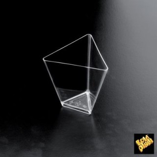 Finger Food Coppetta Triangolo PS -Trasparente-70cc da 25 pz Gold Plast