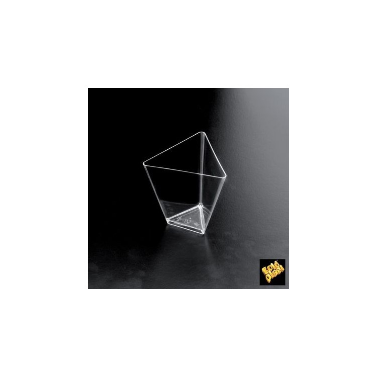 Finger Food Coppetta Triangolo PS -Trasparente-70cc da 25 pz Gold Plast