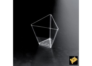 Finger Food Coppetta Triangolo PS -Trasparente-70cc da 25 pz Gold Plast
