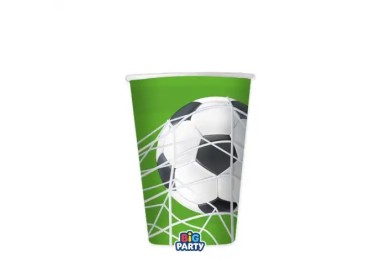 Bicchieri CALCIO con palloni - 6  pezzi - da 200 cc