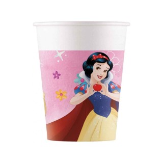 Bicchieri Principesse  Disney - 8 pezzi - da 200 ml in Cartoncino